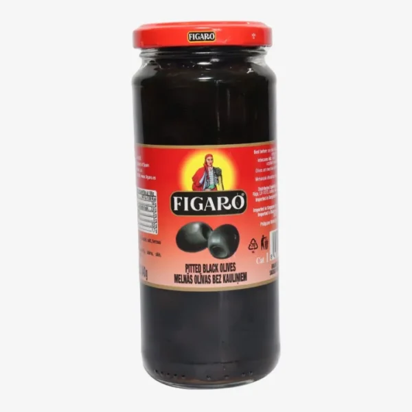 Figaro Pitted Black olives 340gm