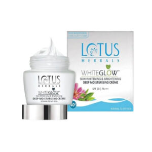 Lotus Herbals WhiteGlow Skin whitening & Brightening Deep Moisturising Cream SPF 20 40gm