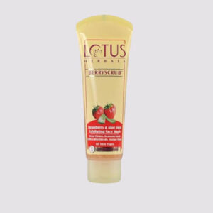 Lotus Herbals Berryscrub Stawberry & Aloe Vera  face wash 80gm
