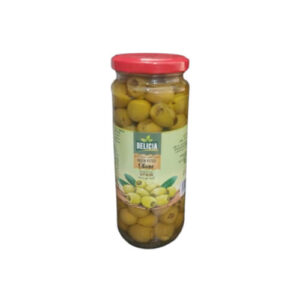 Delicia Green Pitted Olives 340gm