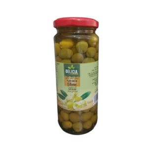 Delicia Plain Green Olives 340gm