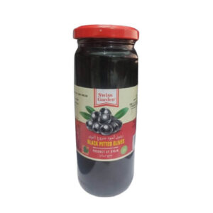 Swiss Garden Black Pitted Olives 340gm
