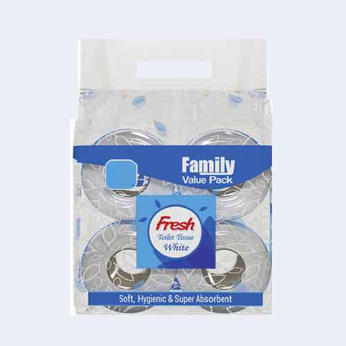 ফ্রেশ (সাদা) টয়লেট টিস্যু 4pic Combo pack