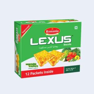 Romania Lexus লেক্সাস ভেজিটেবল ক্র্যাকার্স বিস্কুট 216gm