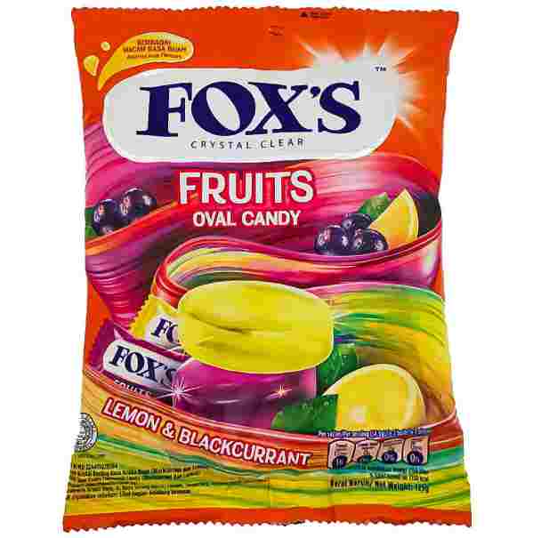 Fox,S Crystal Clear Fruits 100gm pouch