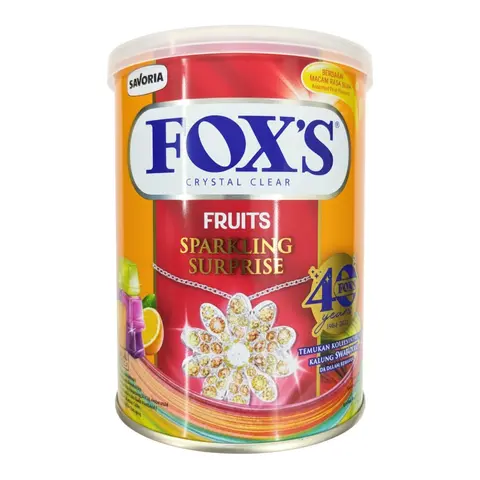 Fox,S Crystal Clear Fruits 170gm jer